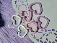Larme Kei Earrings | Valentines Heart Earrings | Valentines Earrings | Lovecore Earrings | Pastel Hearts | Heart Dangling Earrings