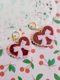 Lovecore Scallop Heart Earrings | Lovecore Earrings | Sweet Lolita Earrings | Larme Kei Earrings
