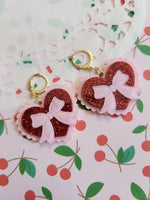 Lovecore Scallop Heart Earrings | Lovecore Earrings | Sweet Lolita Earrings | Larme Kei Earrings