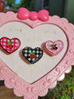 Red Gingham Ring | Sweet Cherry Ring | Red Cherry | Summer Ring | Classic Lolita Ring