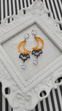 Gothic Halloween Shape Earrings | Halloween Earrings | Moon Earrings | Bat Earrings | Elegant Halloween |