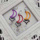 Gothic Halloween Shape Earrings | Halloween Earrings | Moon Earrings | Bat Earrings | Elegant Halloween |