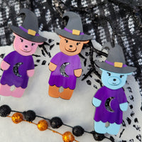 Witch Bear Pin | Halloween Bear | Halloween Brooch | Gothic Lolita Pin