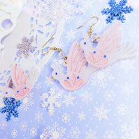 Dove Earrings | Pastel Dove | Sweet Lolita Earrings | Pastel Christmas Earrings
