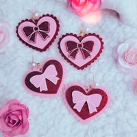Love Core Heart Earrings | Valentine's Day Earrings | Sweet Lolita Earrings