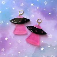 UFO Earrings | Uchuu Kei Earrings | Spaceship Earrings | Rave Earrings | Alien Earrings